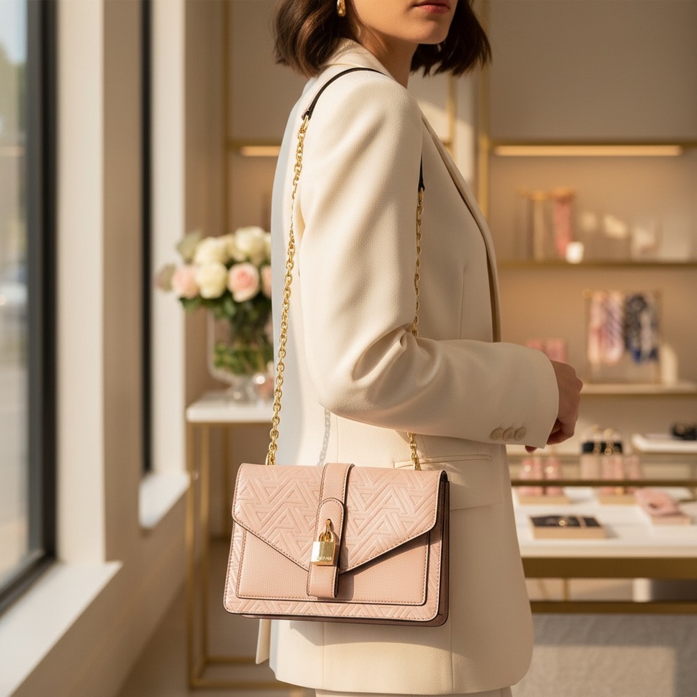 ALDO Pink Chain Crossbody Shoulder Bag